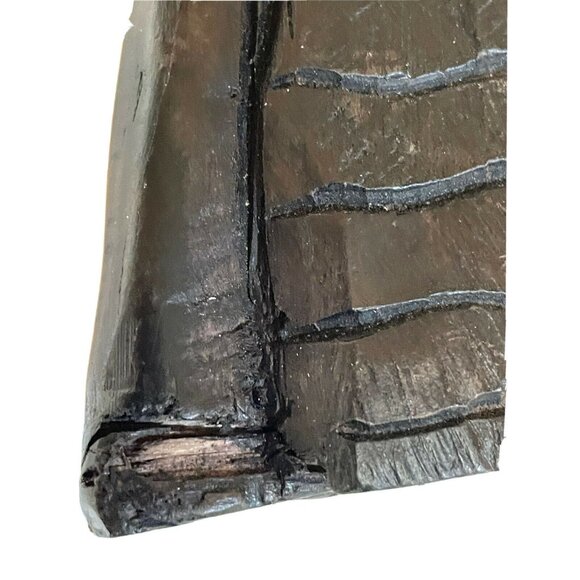 Woman Decorative Carved Chest Black Bust African Statue 5 1/3" x 2" - Picture 7 of 7